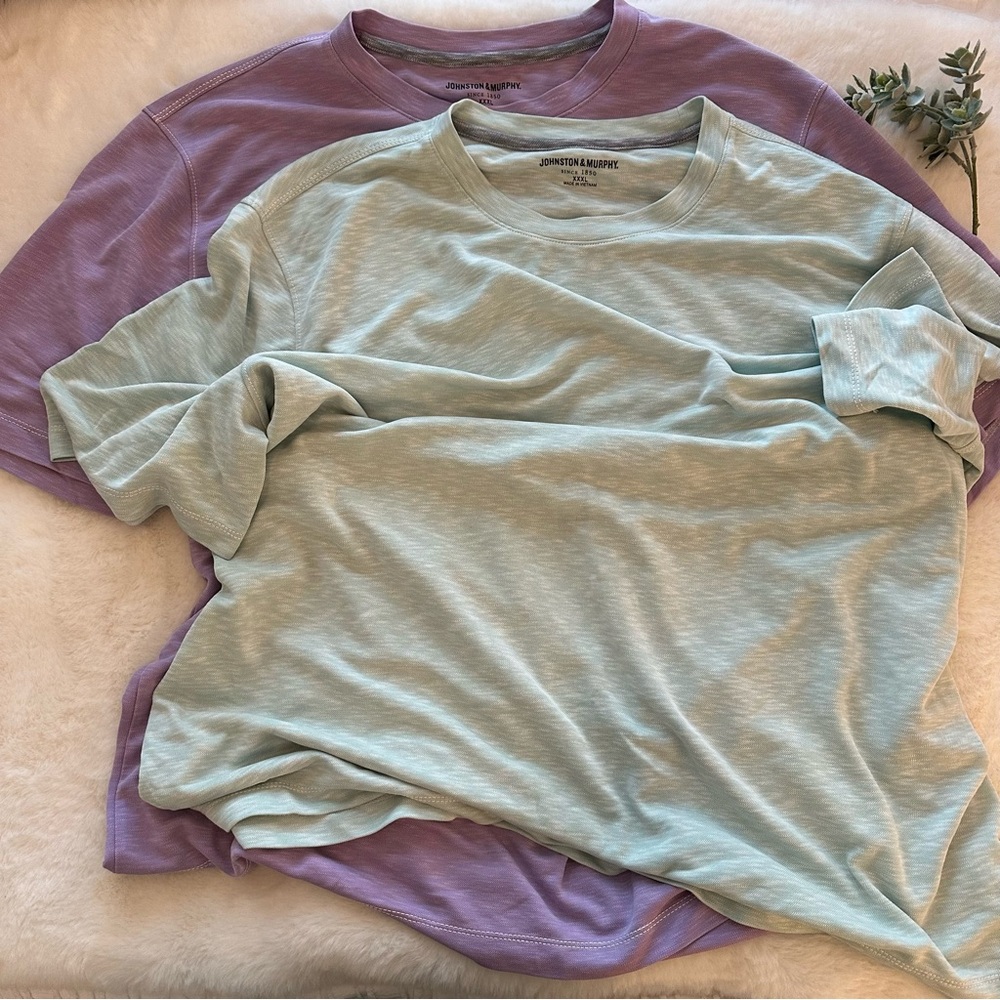 Johnston & Murphy | NWOT - Vintage Slub Crewneck T-Shirt (2) - Size XXXL
